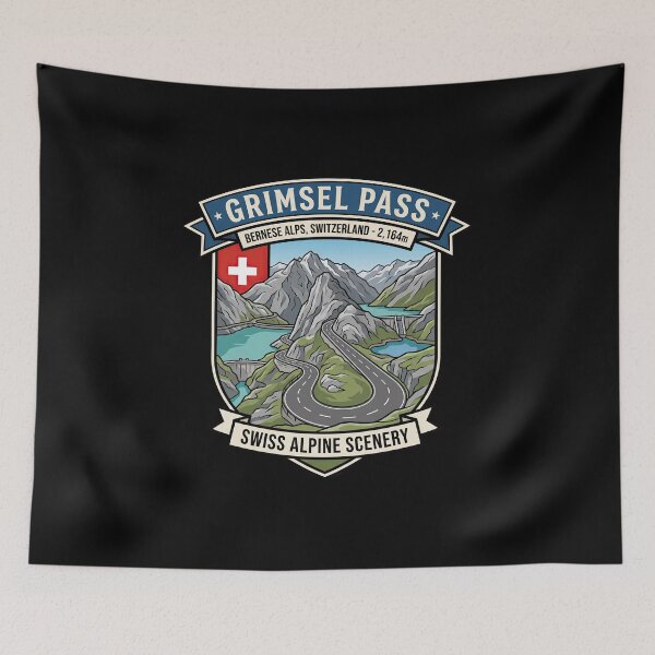 Item preview, Grimsel Pass Switzerland Road Trip Graphic designed and sold by enzoade.