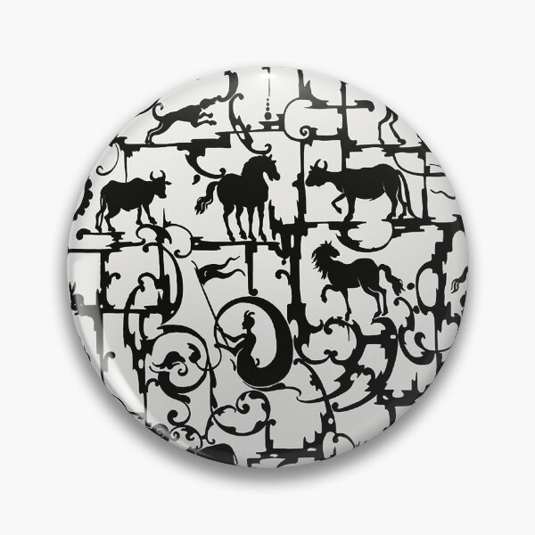 Item preview, Ornamental Design with Cows, Horses and other Animals designed and sold by The Ravens Ballad.