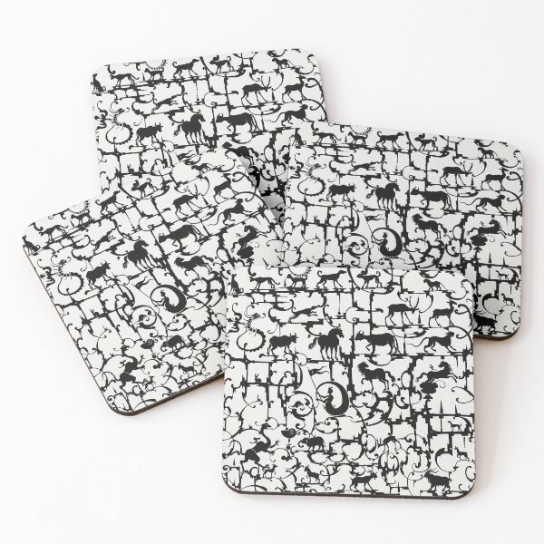 Item preview, Ornamental Design with Cows, Horses and other Animals designed and sold by The Ravens Ballad.
