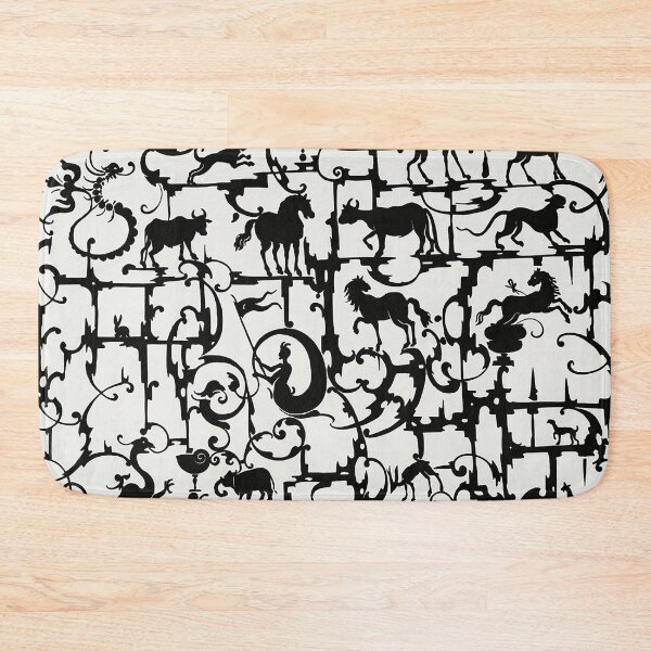 Item preview, Ornamental Design with Cows, Horses and other Animals designed and sold by The Ravens Ballad.