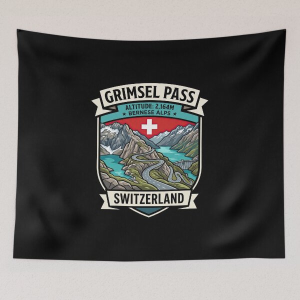 Item preview, Grimsel Pass Mountain Road Explorer Graphic designed and sold by enzoade.