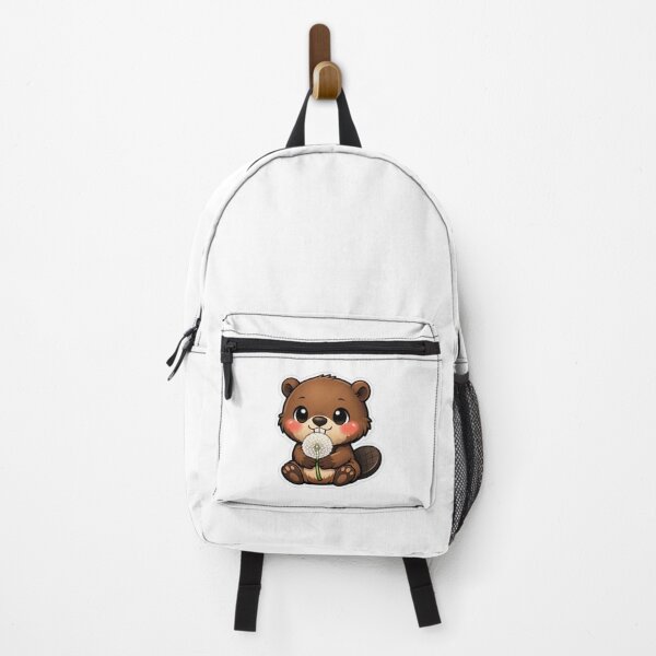 Item preview, Cute Baby Beaver Holding White Dandelion designed and sold by Owcomm.