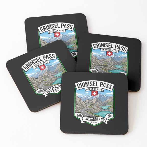 Item preview, Grimsel Pass Motorcycle Touring Switzerland Print designed and sold by enzoade.