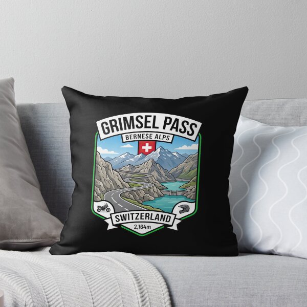 Item preview, Grimsel Pass Motorcycle Touring Switzerland Print designed and sold by enzoade.
