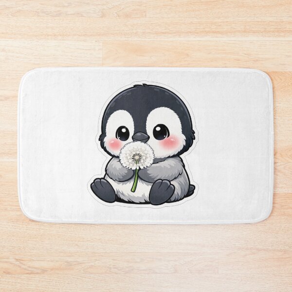 Item preview, Cute Baby Penguin Holding A Dandelion designed and sold by Owcomm.