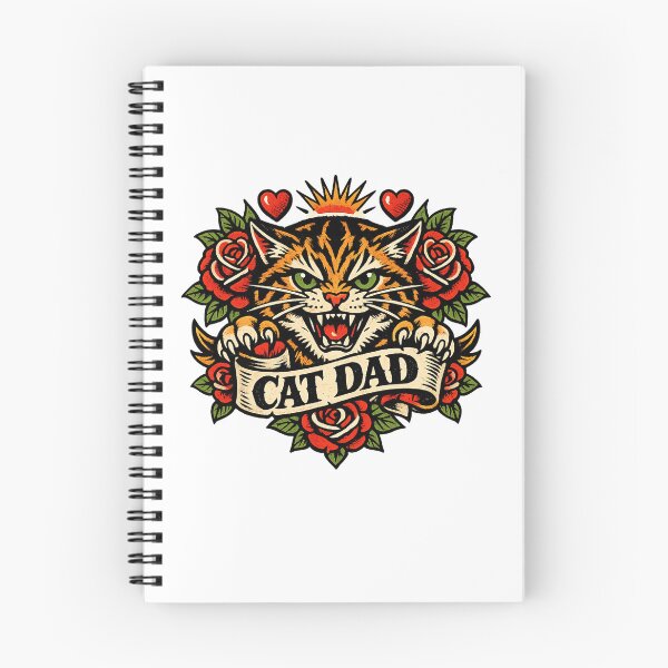 Item preview, Cat Dad Tattoo Style designed and sold by teemix.