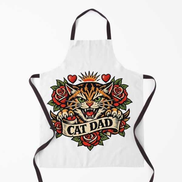 Item preview, Cat Dad Tattoo Style designed and sold by teemix.