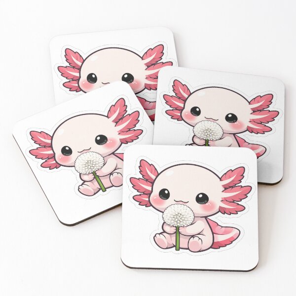 Item preview, Cute Axolotl Holding A Fluffy Dandelion designed and sold by Owcomm.