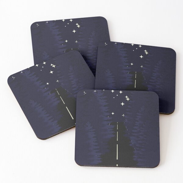 Item preview, blue lonely night drive graphic designed and sold by meuliasshop.
