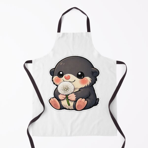 Item preview, Cute Little Mole Holding White Dandelion designed and sold by Owcomm.