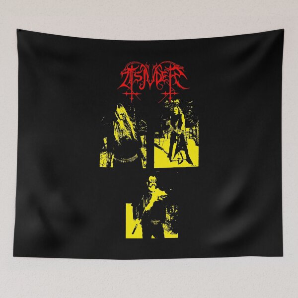 Item preview, Sillhouette Yellow Black Metal Band designed and sold by WellkamStudio.