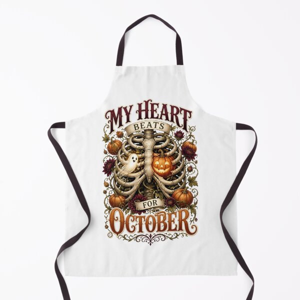 Item preview, My Heart Beats For October Skeleton Halloween designed and sold by Sovereign Supply Co..