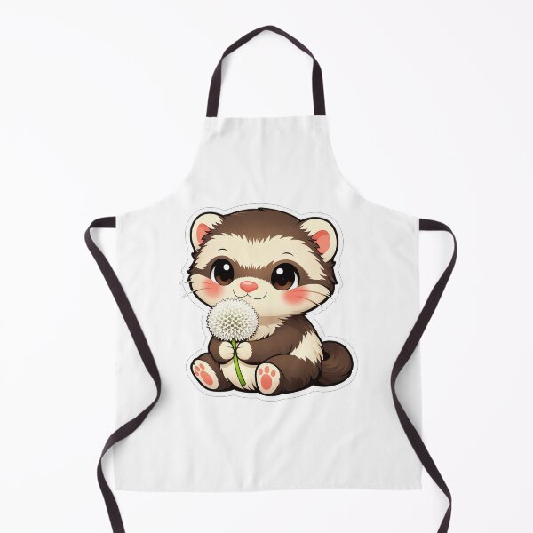 Item preview, Cute Ferret Holding A White Dandelion designed and sold by Owcomm.