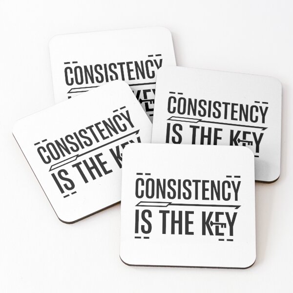 Item preview, Consistency Is The Key Motivational Mindset Quote Graphic designed and sold by TeeStyle.mr.