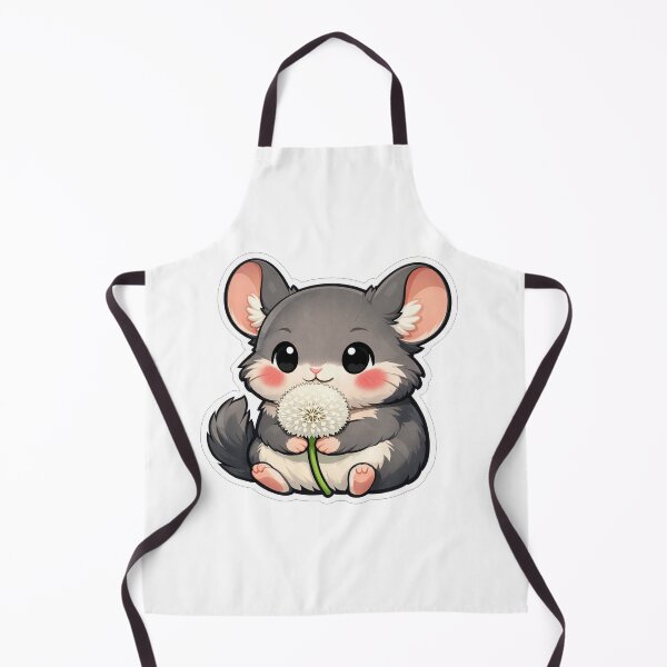 Item preview, Cute Little Chinchilla Holding A Dandelion designed and sold by Owcomm.