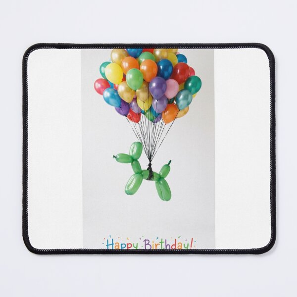 Item preview, Green dog balloon cute kawaii adorable funny happy birthday meme designed and sold by CheeseBlueprint.