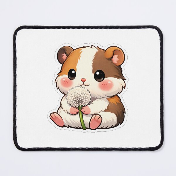 Item preview, Cute Hamster Holding A Dandelion Flower designed and sold by Owcomm.