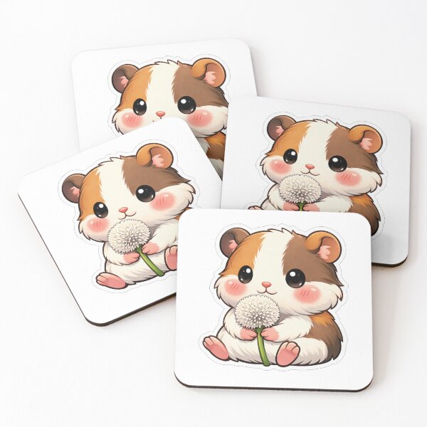 Item preview, Cute Hamster Holding A Dandelion Flower designed and sold by Owcomm.