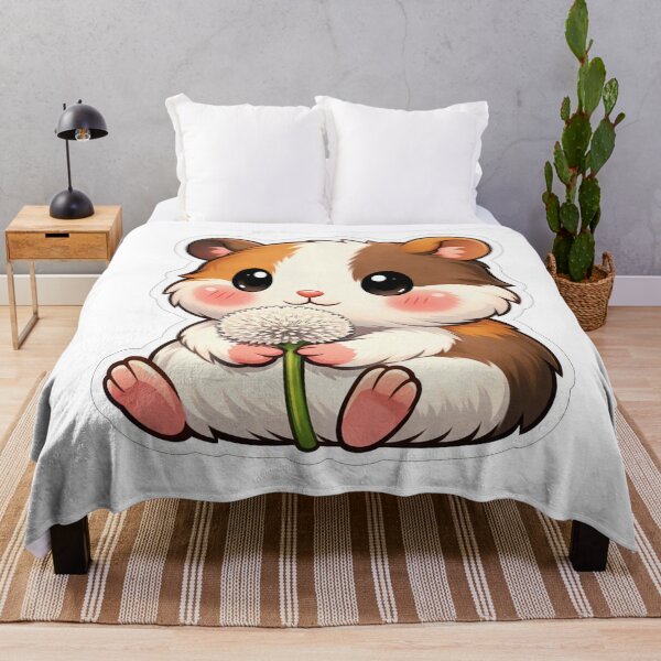 Item preview, Cute Hamster Holding A Dandelion Flower designed and sold by Owcomm.