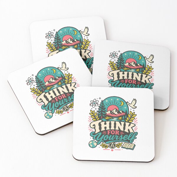 Item preview, Think For Yourself Retro Mountain Nature Vintage 70s Art designed and sold by HBDStudio.