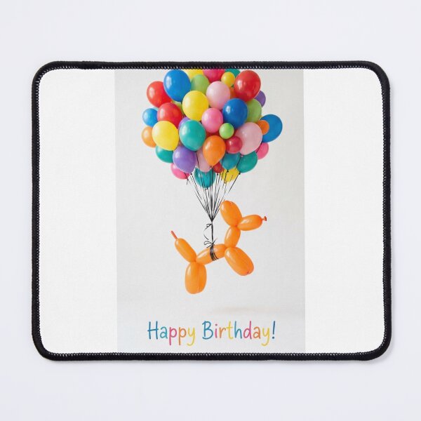 Item preview, Orange dog balloon cute kawaii adorable funny happy birthday meme designed and sold by CheeseBlueprint.