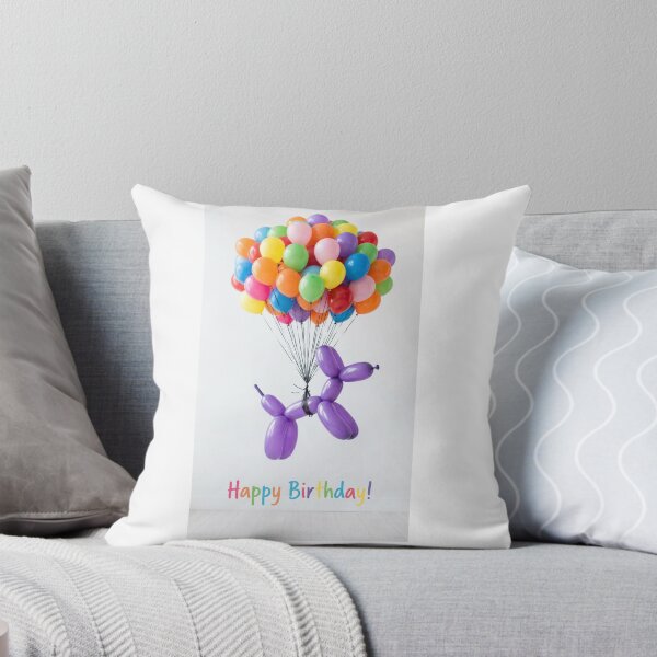 Item preview, Purple dog balloon cute kawaii adorable funny happy birthday meme  designed and sold by CheeseBlueprint.