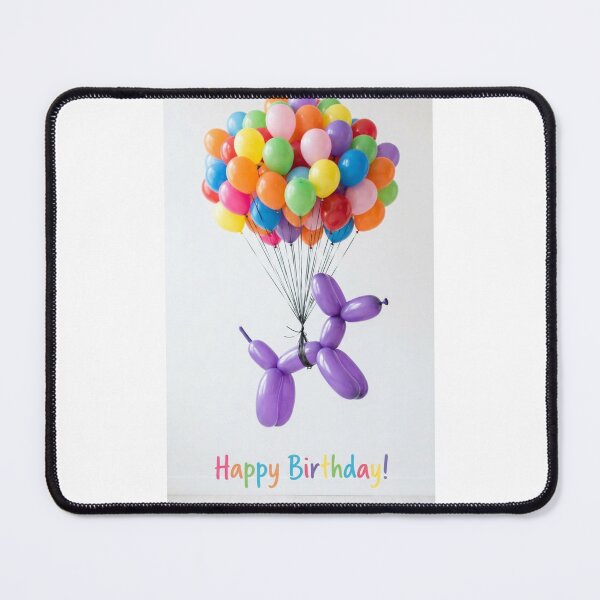 Item preview, Purple dog balloon cute kawaii adorable funny happy birthday meme designed and sold by CheeseBlueprint.