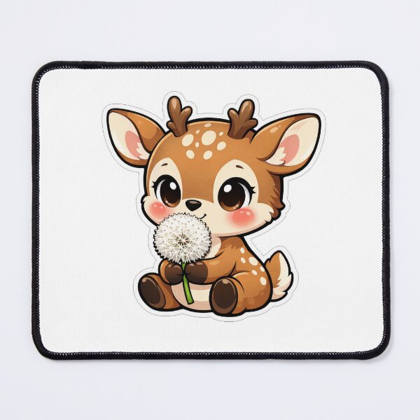 Item preview, Cute Baby Deer With White Dandelion designed and sold by Owcomm.
