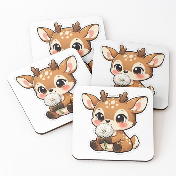 Item preview, Cute Baby Deer With White Dandelion designed and sold by Owcomm.