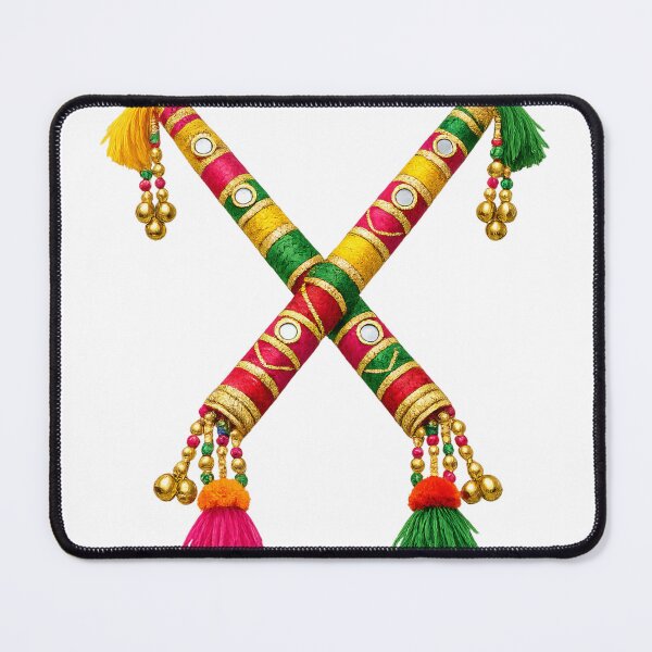 Item preview, Crossed Decorative Dandiya Sticks for Navratri and Garba Festival designed and sold by WangAew.
