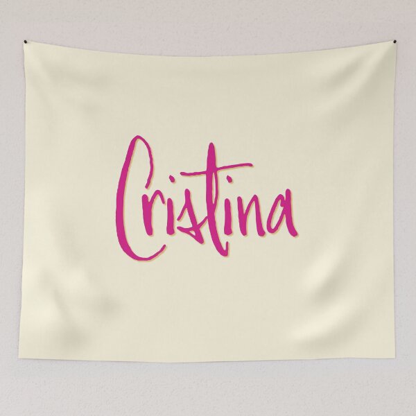 Item preview, CRISTINA personalized type design designed and sold by CharlottePlaceArt.