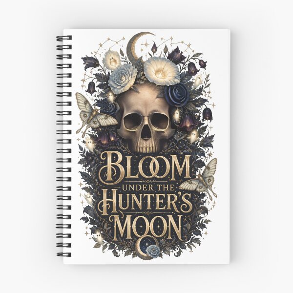 Item preview, Bloom Under The Hunters Moon Skull Halloween designed and sold by Sovereign Supply Co..