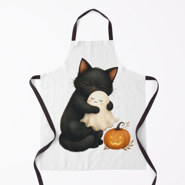 Item preview, Black Cat Hugging Ghost Halloween designed and sold by Sovereign Supply Co..