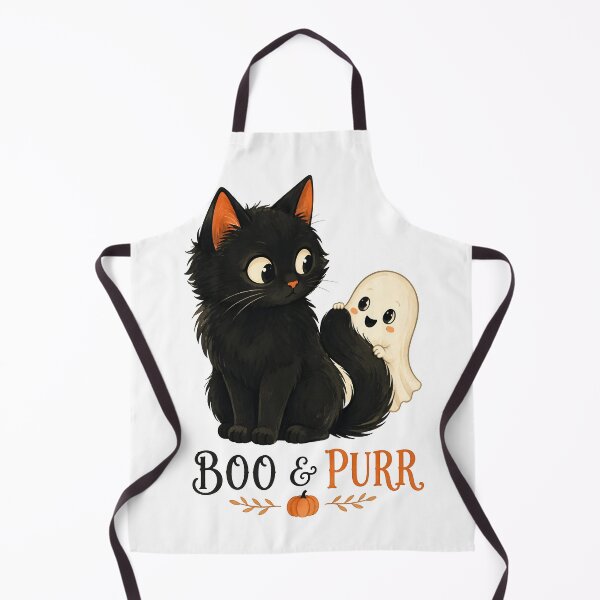 Item preview, Boo And Purr Black Cat Ghost Halloween designed and sold by Sovereign Supply Co..