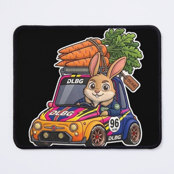Item preview, DLBG: Rabbit Rally Car With Carrots designed and sold by DLBG-STORE.