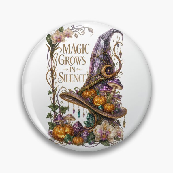 Item preview, Magic Grows In Silence Witch Hat Halloween designed and sold by Sovereign Supply Co..