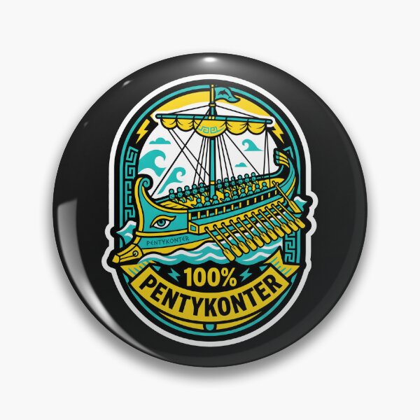 Item preview, 100 Percent Pentykonter Pop Art Ancient Greek Galley Ship Visual designed and sold by SplashTastic.
