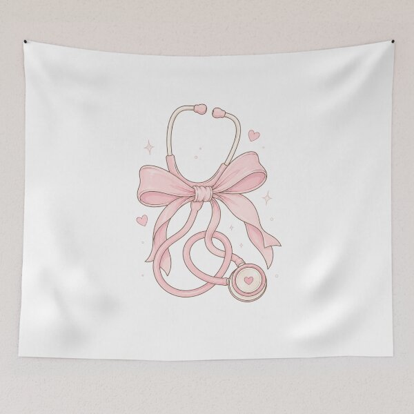 Item preview, Coquette Ribbon Stethoscope Design designed and sold by teemix.