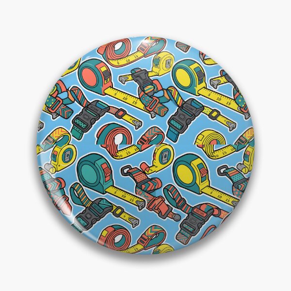 Item preview, Measuring Tapes And Luggage Straps Seamless Pattern Craft Tool Art designed and sold by SplashTastic.