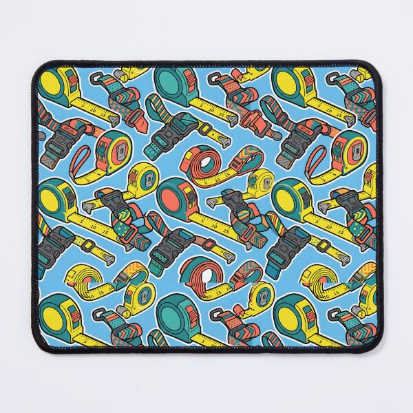 Item preview, Measuring Tapes And Luggage Straps Seamless Pattern Craft Tool Art designed and sold by SplashTastic.