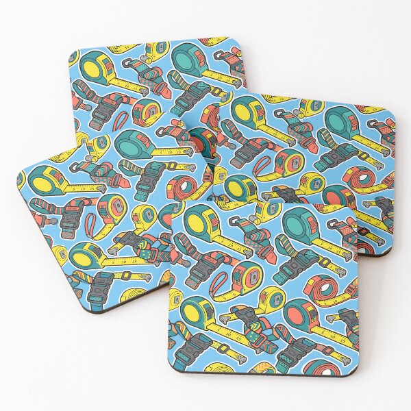 Item preview, Measuring Tapes And Luggage Straps Seamless Pattern Craft Tool Art designed and sold by SplashTastic.