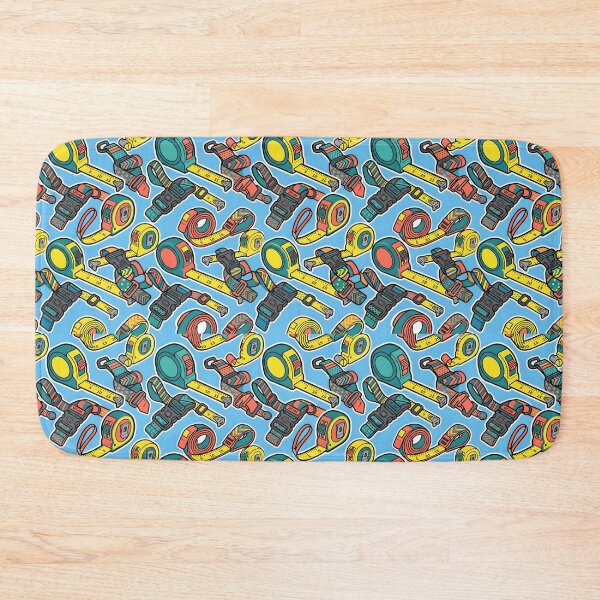 Item preview, Measuring Tapes And Luggage Straps Seamless Pattern Craft Tool Art designed and sold by SplashTastic.