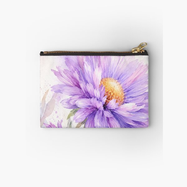 Item preview, Purple Aster Watercolor - Botanical Floral Illustration in Soft Lavender designed and sold by Darlin8888.