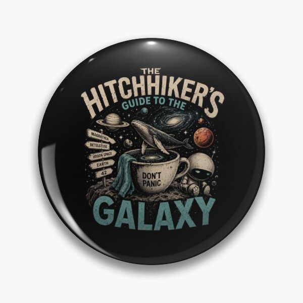 Item preview, Retro Cosmic Galaxy Hitchhiker Towel Design designed and sold by Shakhbata-1.