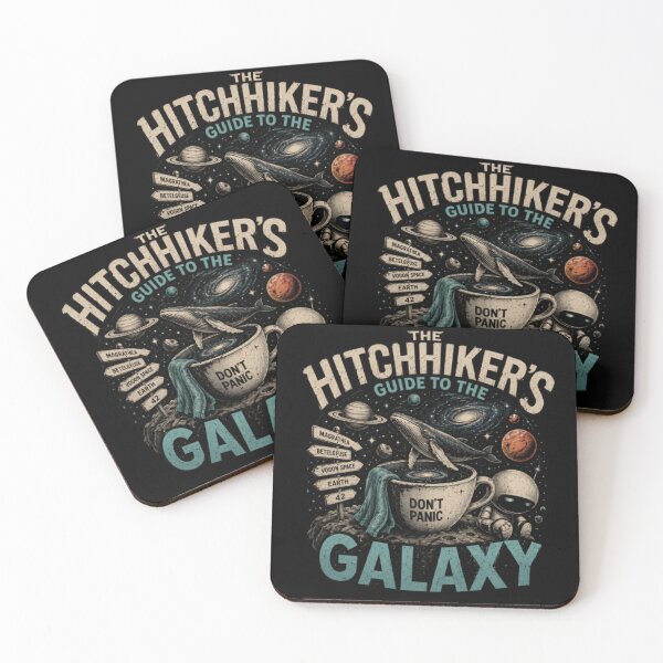 Item preview, Retro Cosmic Galaxy Hitchhiker Towel Design designed and sold by Shakhbata-1.