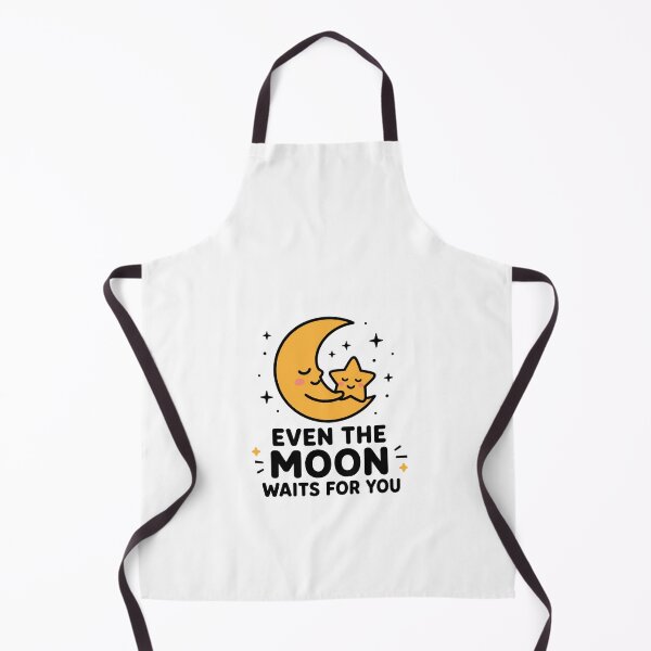 Item preview, Even the Moon Waits for You | Minimal Romantic Moon & Star Love Sticker designed and sold by Lovestickerco.
