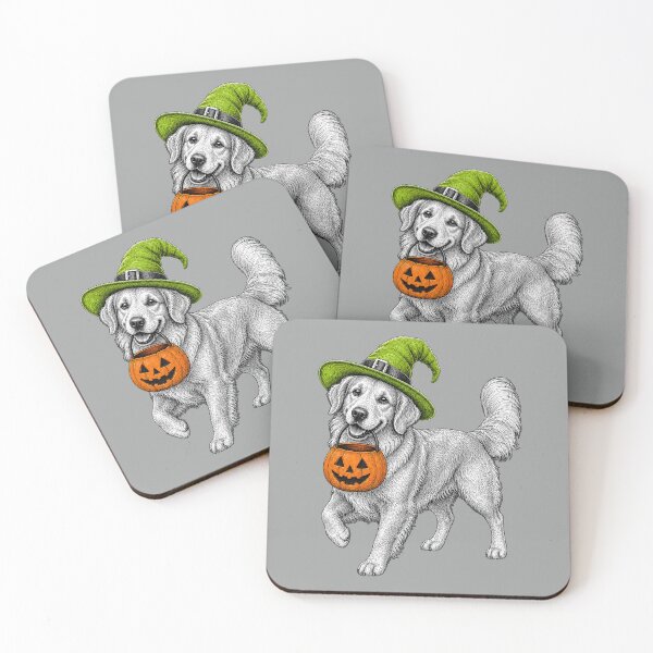 Item preview, Halloween Golden Retriever designed and sold by prettykaler.