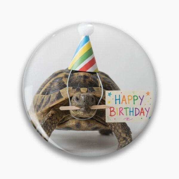 Item preview, Turtle happy birthday placard placards cute kawaii party hat adorable meme memes designed and sold by CheeseBlueprint.