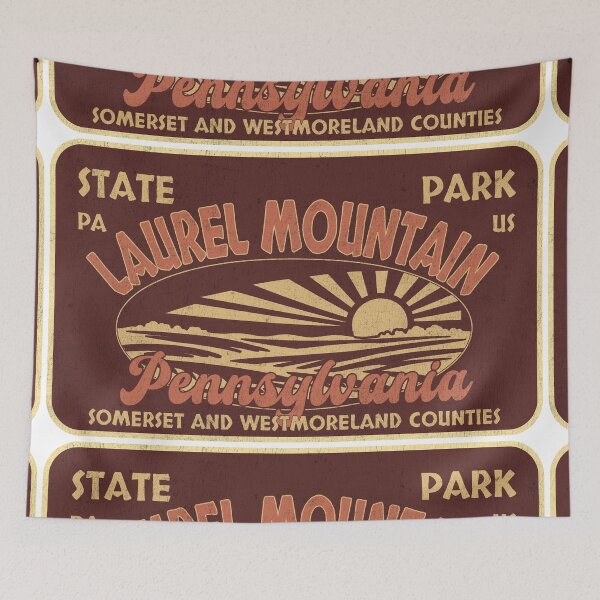 Item preview, Laurel Mountain State Park, Somerset and Westmoreland Counties, Pennsylvania, badge design designed and sold by Wanderful-roads.