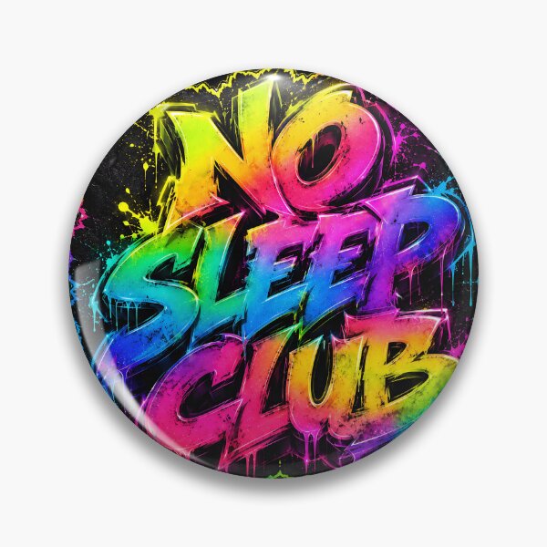 Item preview, No Sleep Club – Neon Nightlife Graffiti designed and sold by RH Design Lab.